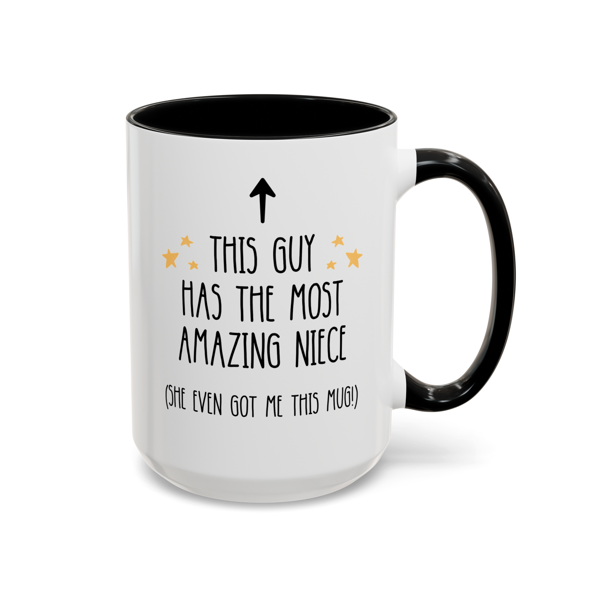 This Guy Has The Most Amazing Niece She Even Got Me This 15oz white with black accent funny large coffee mug gift for uncle birthday him waveywares wavey wares wavywares wavy wares