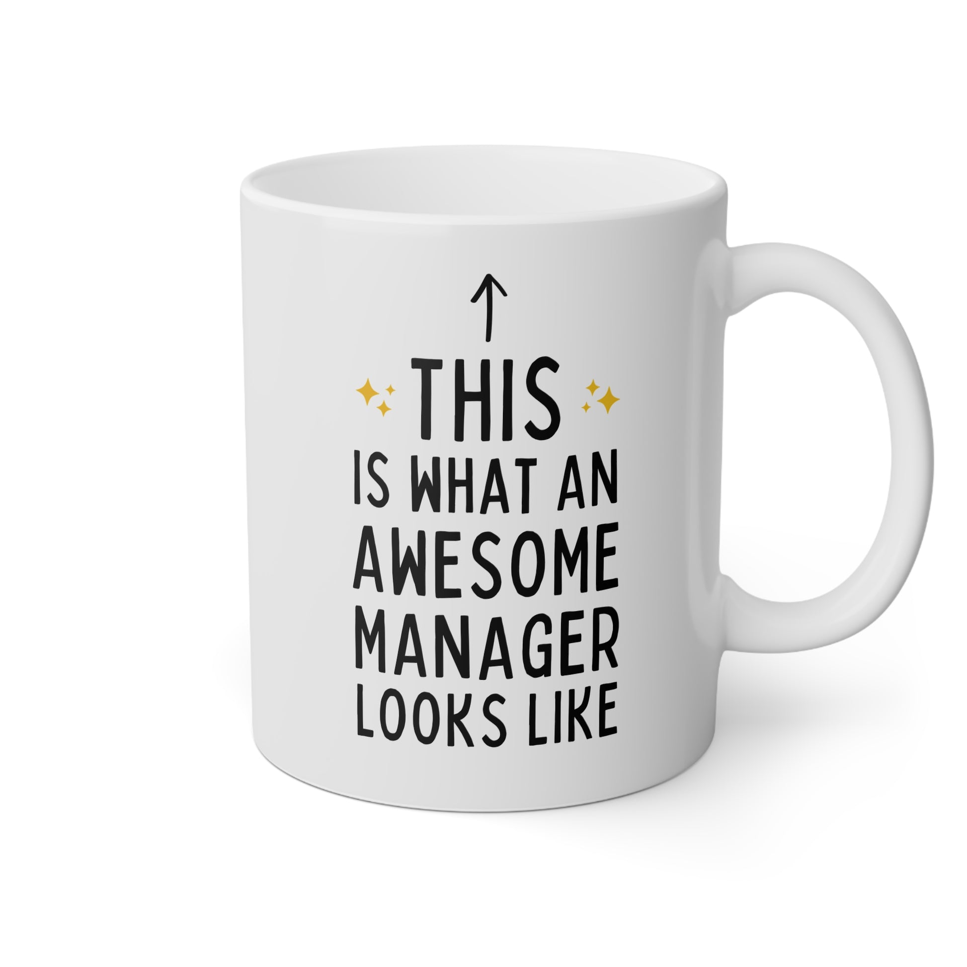 This Is What An Awesome Manager Looks Like 11oz white funny large coffee mug gift for boss chaos coordinator office appreciation HR secret santa Christmas waveywares wavey wares wavywares wavy wares 