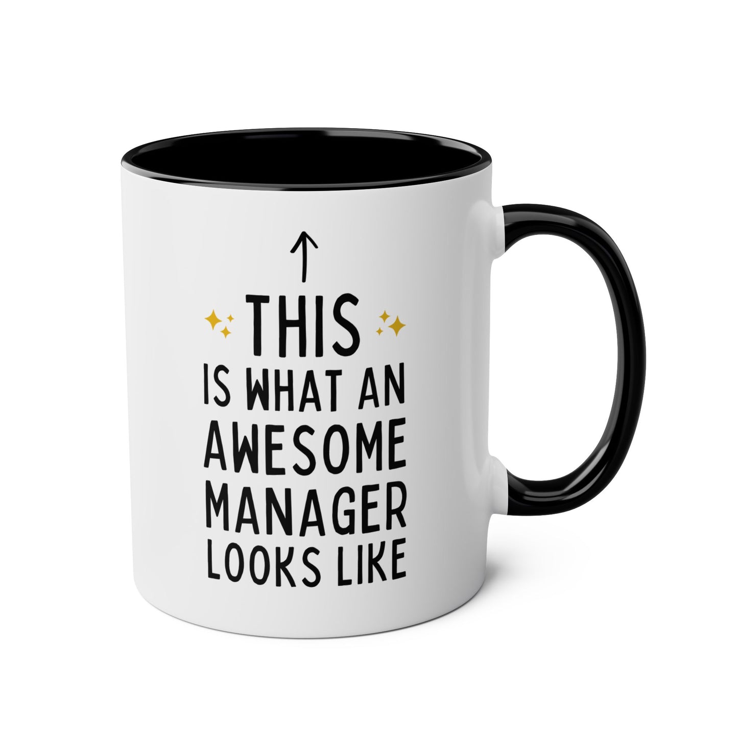 This Is What An Awesome Manager Looks Like 11oz white with black accent funny large coffee mug gift for boss chaos coordinator office appreciation HR secret santa Christmas waveywares wavey wares wavywares wavy wares