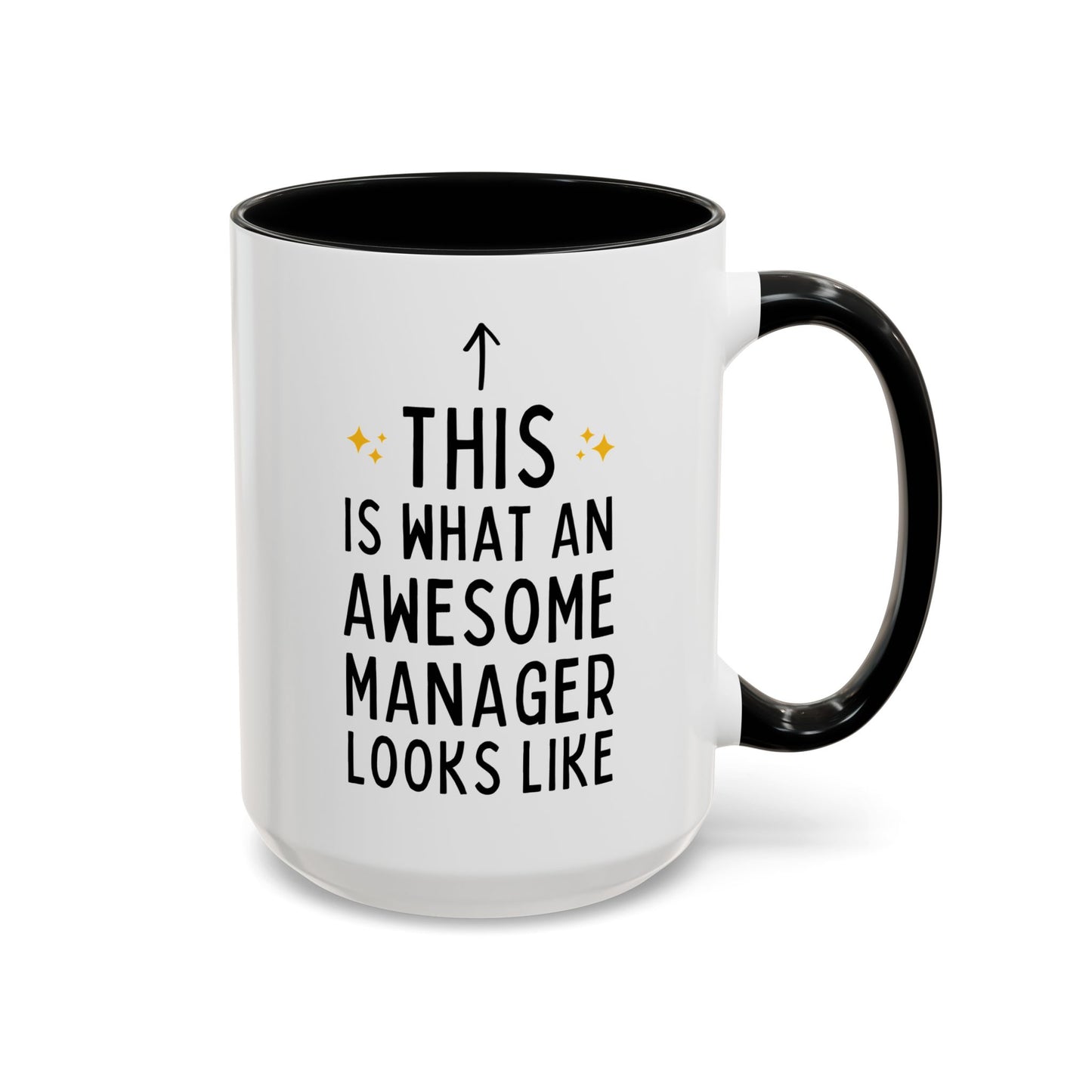 This Is What An Awesome Manager Looks Like 15oz white with black accent funny large coffee mug gift for boss chaos coordinator office appreciation HR secret santa Christmas waveywares wavey wares wavywares wavy wares