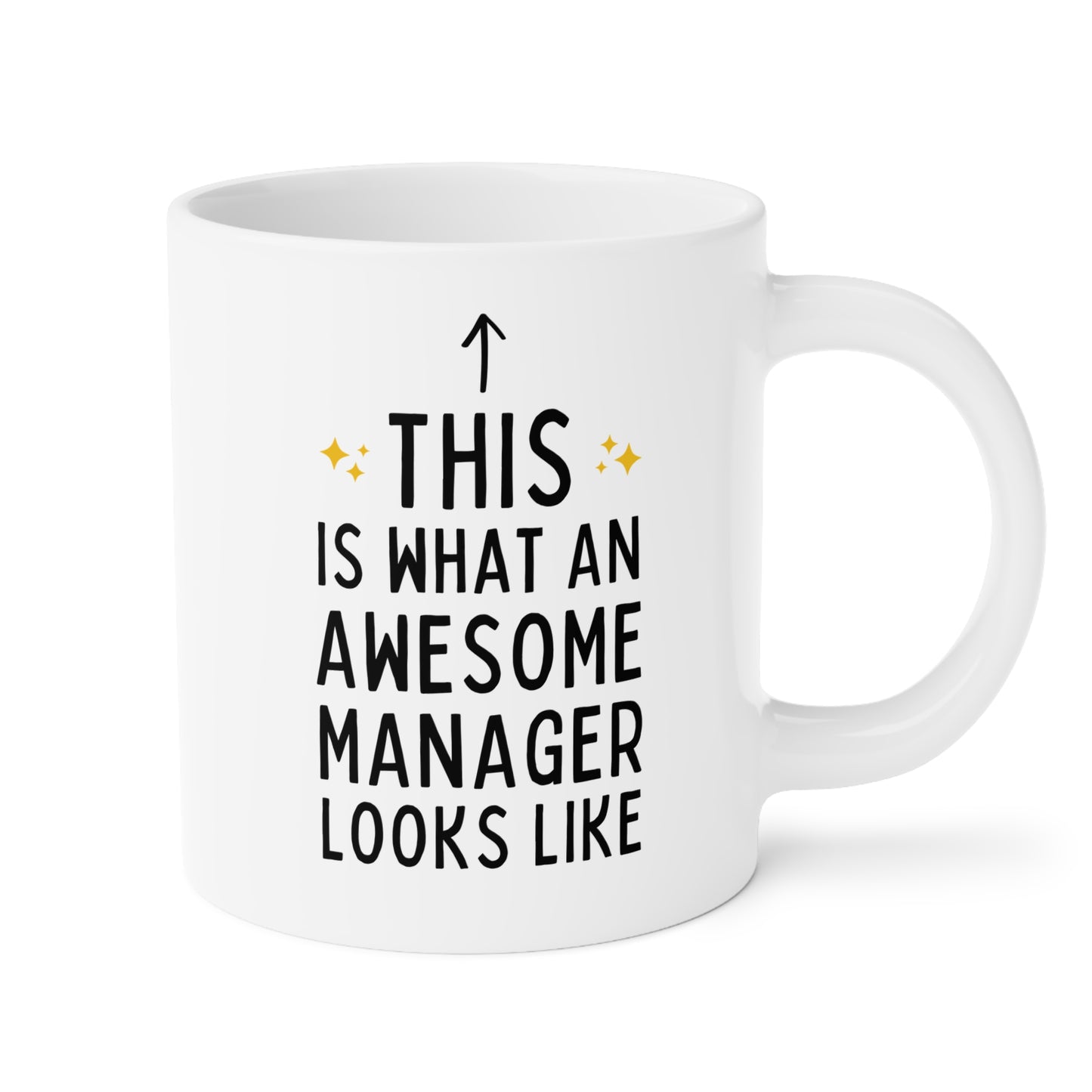 This Is What An Awesome Manager Looks Like 20oz white funny large coffee mug gift for boss chaos coordinator office appreciation HR secret santa Christmas waveywares wavey wares wavywares wavy wares 