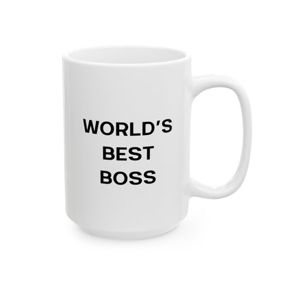 World's Best Boss 15oz white funny large coffee mug gift for coworker team leader manager office waveywares wavey wares wavywares wavy wares