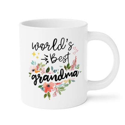 World's Best Grandma 20oz white funny large coffee mug gift for grandmother granny gran nana mother's day birthday gigi nan waveywares wavey wares wavywares wavy wares