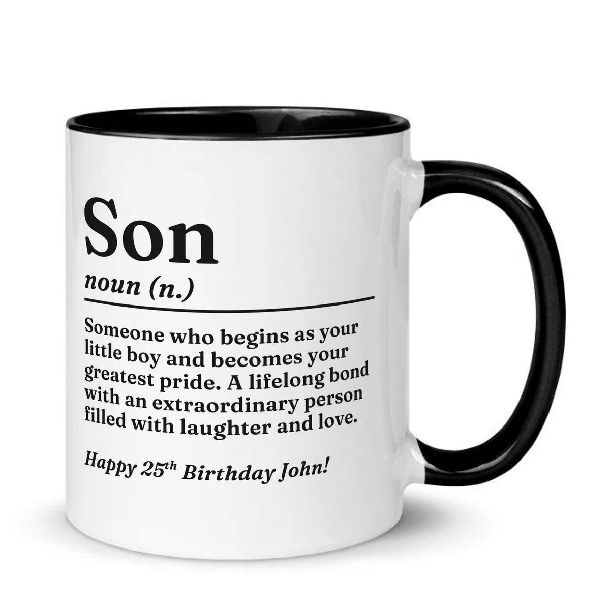 Personalised Son Definition Mug