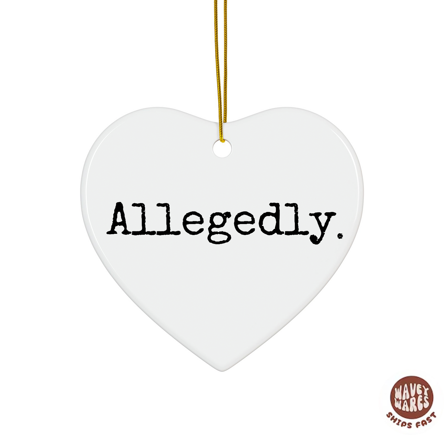 Allegedly Funny Lawyer Ornament