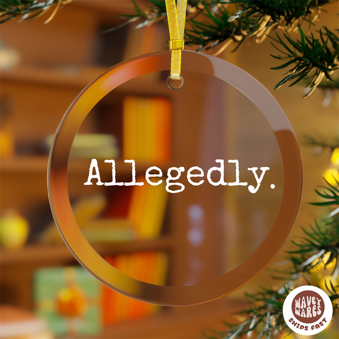 Allegedly Funny Lawyer Ornament