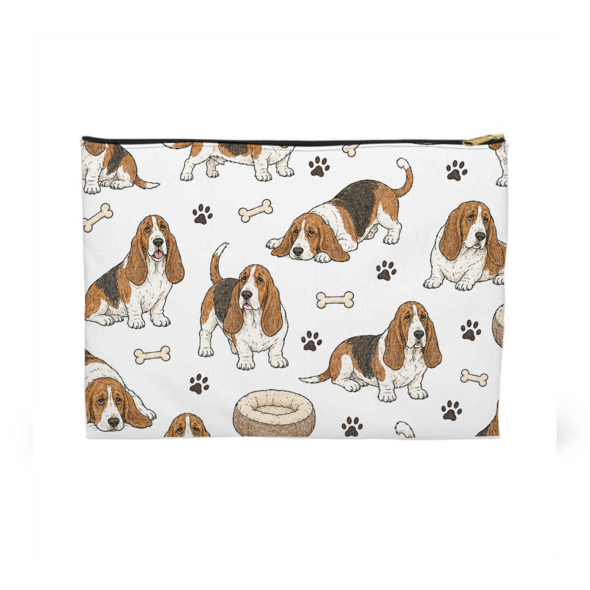 Basset Hound Dogs Toiletry Bag
