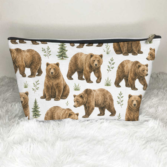 Brown Bears Toiletry Bag