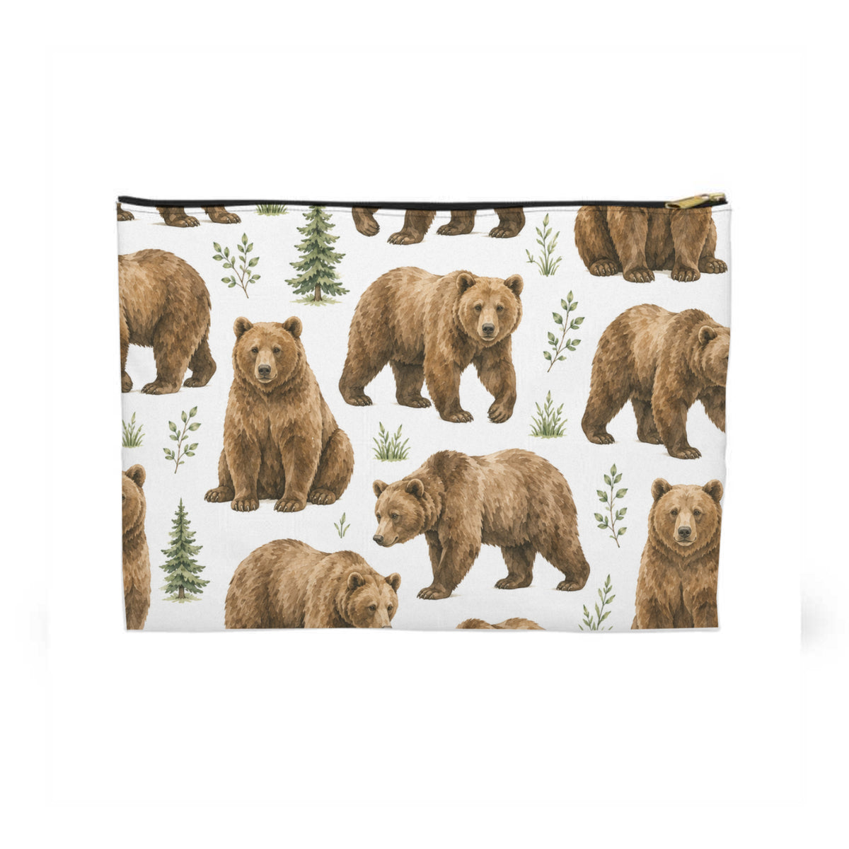 Brown Bears Toiletry Bag