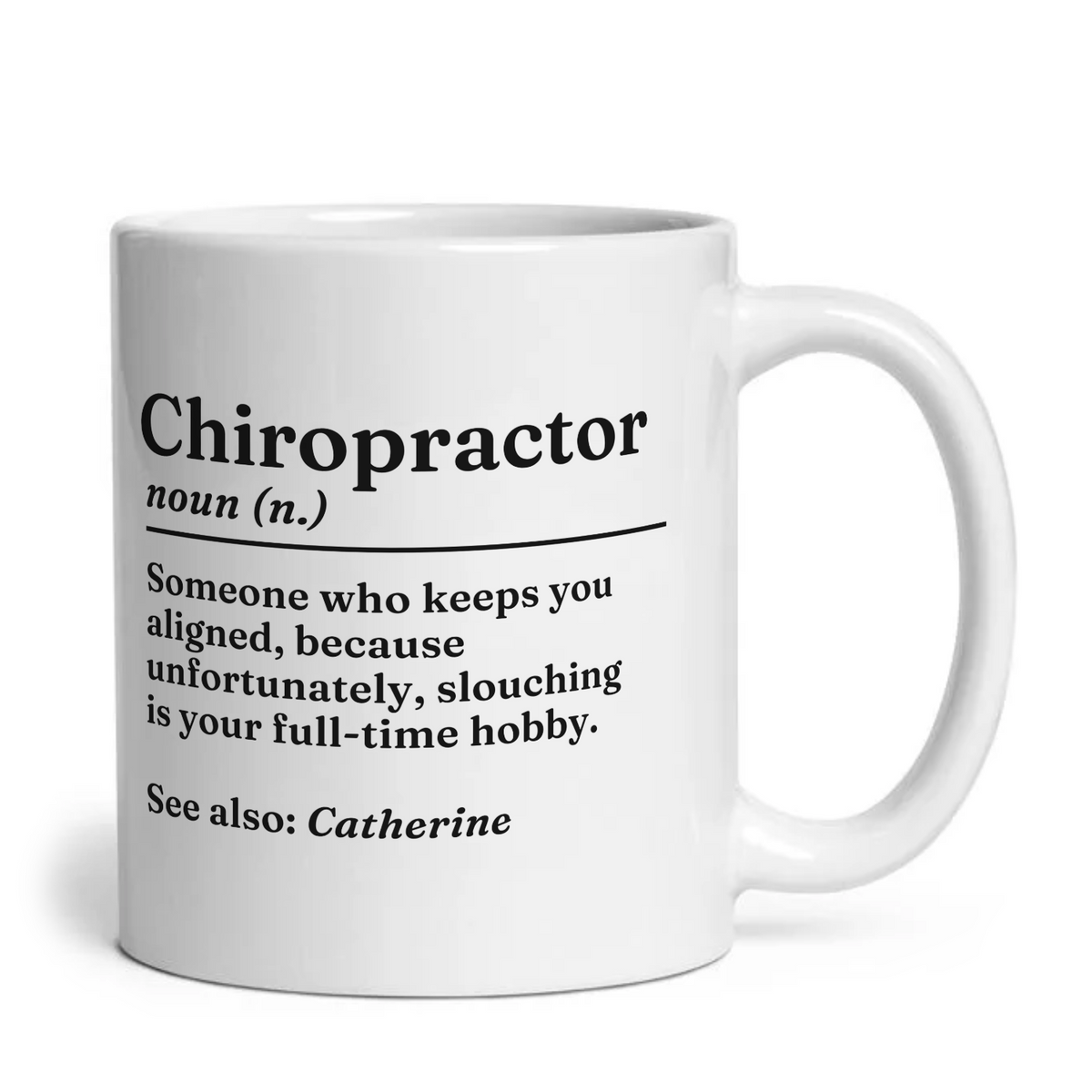 Personalised Funny Chiropractor Definition Mug