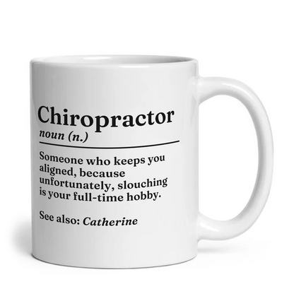 Personalised Funny Chiropractor Definition Mug