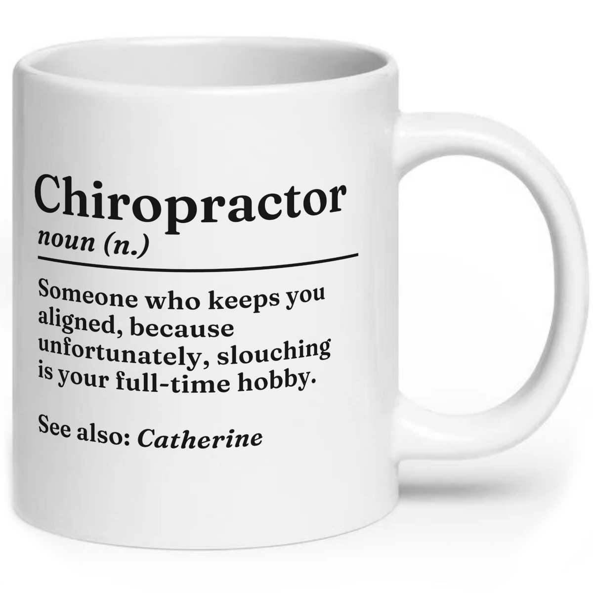 Personalised Funny Chiropractor Definition Mug