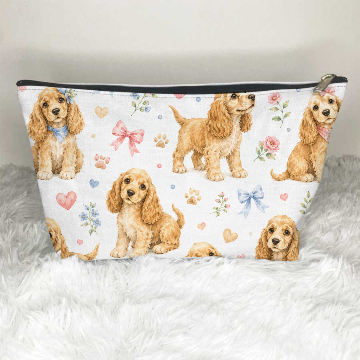 Cocker Spaniel Puppies Toiletry Bag