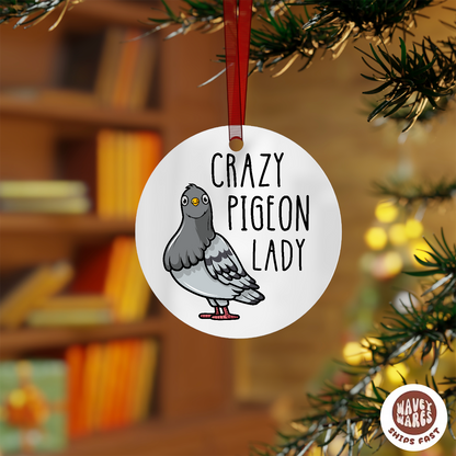 Crazy Pigeon Lady Funny Ornament
