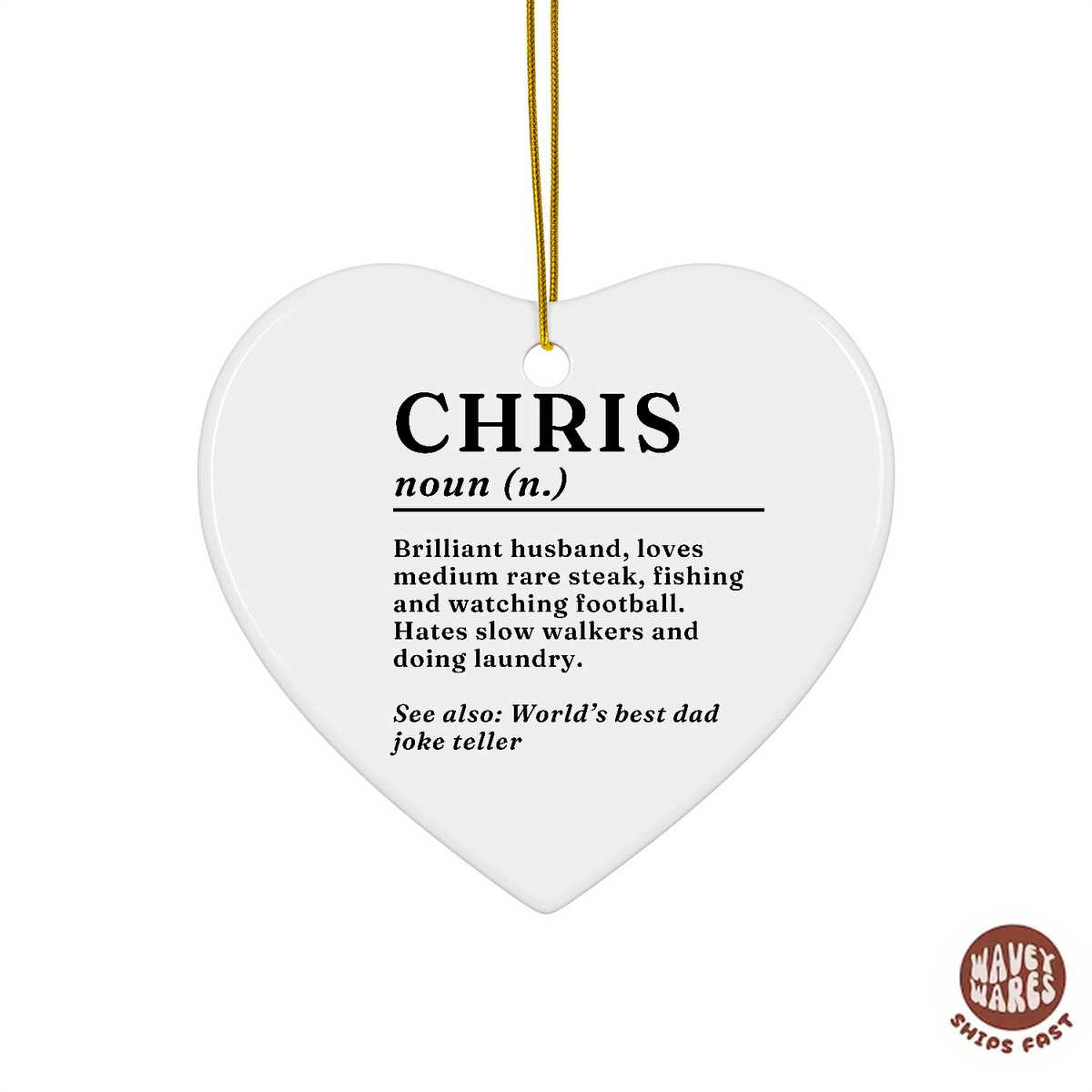 Personalized Name Definition Ornament