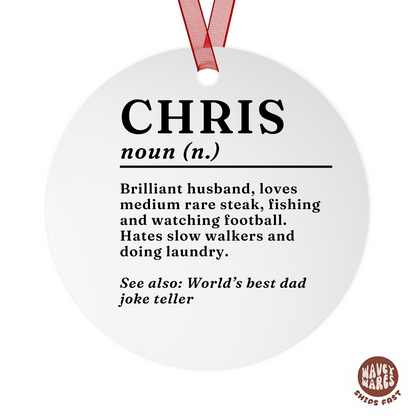 Personalized Name Definition Ornament