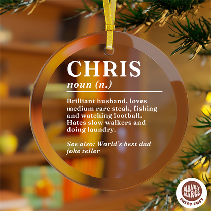 Personalized Name Definition Ornament