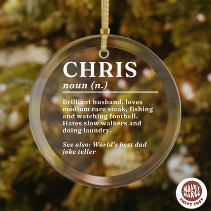 Personalized Name Definition Ornament