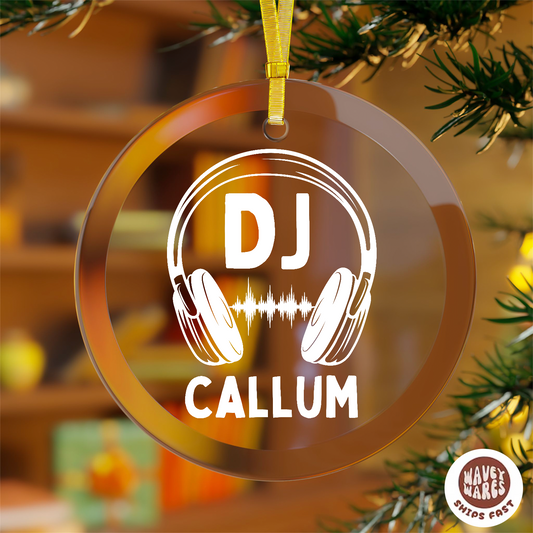 Personalized DJ Name Ornament