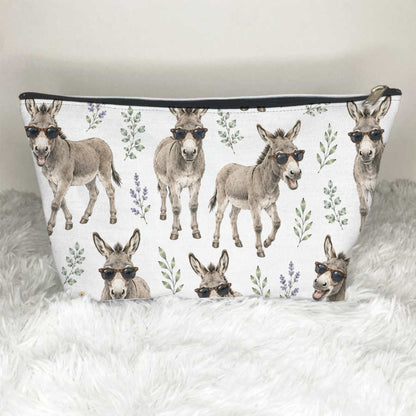 Donkeys Wearing Sunglasses Toiletry Bag