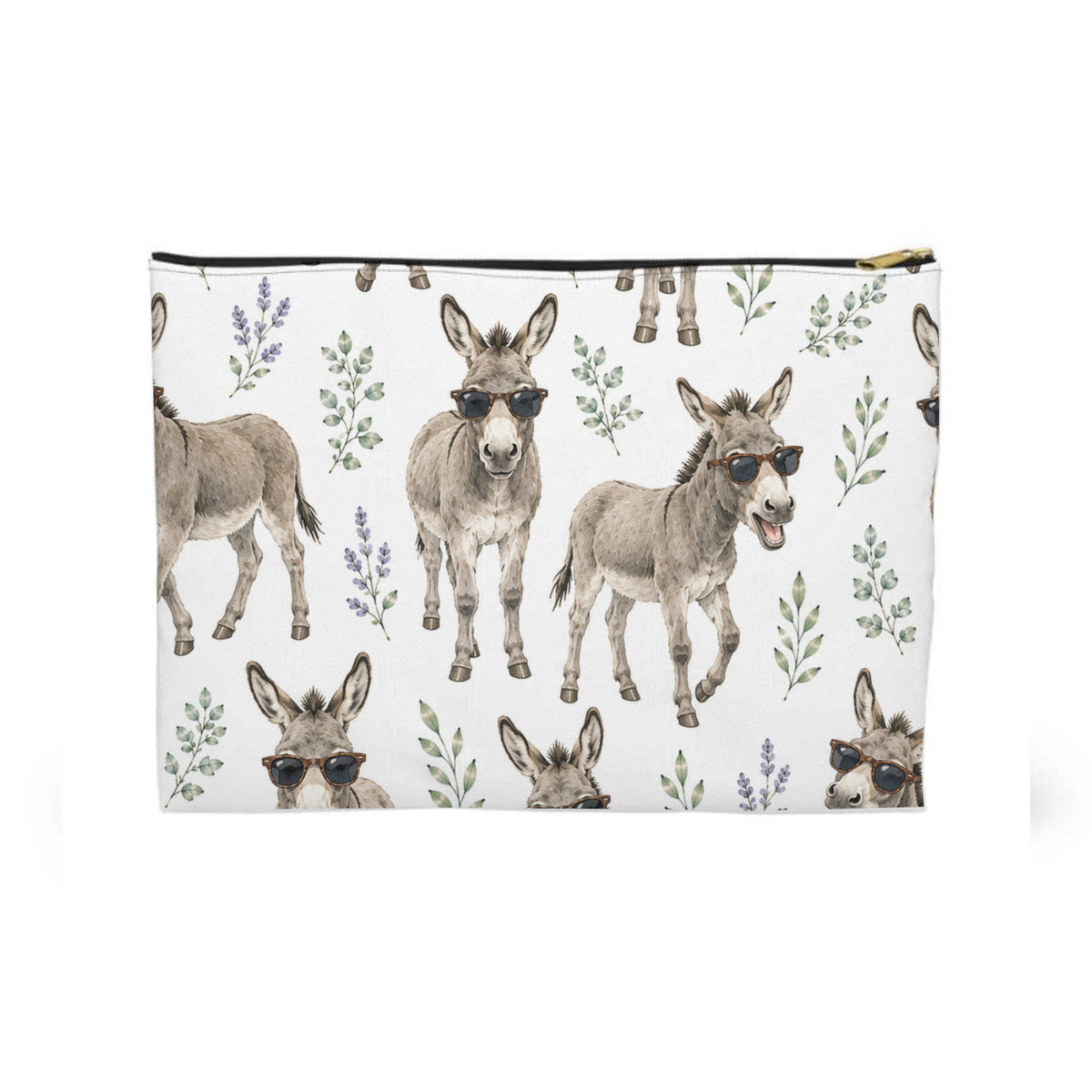 Donkeys Wearing Sunglasses Toiletry Bag