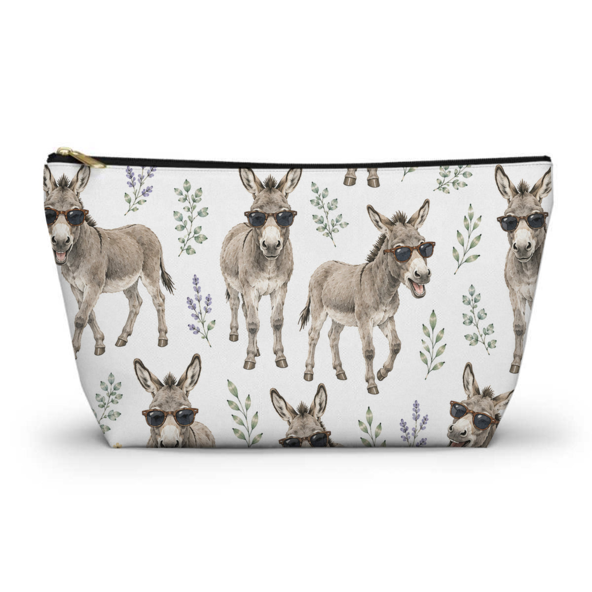 Donkeys Wearing Sunglasses Toiletry Bag