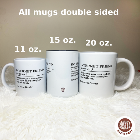 Personalised Internet Friend Definition Mug