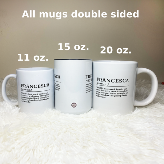 Personalised Name Dictionary Definition Mug
