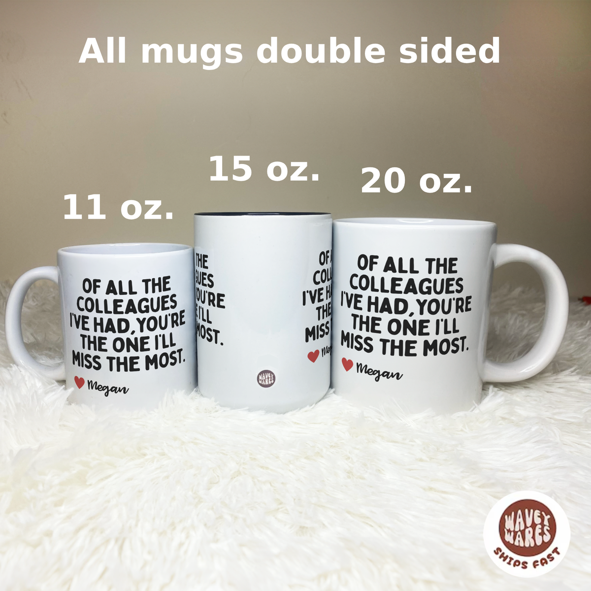 Personalized Colleague Work Bestie Leaving Retirement Mug