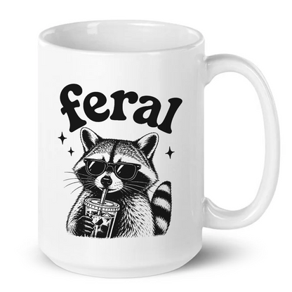 Feral Raccoon Mug