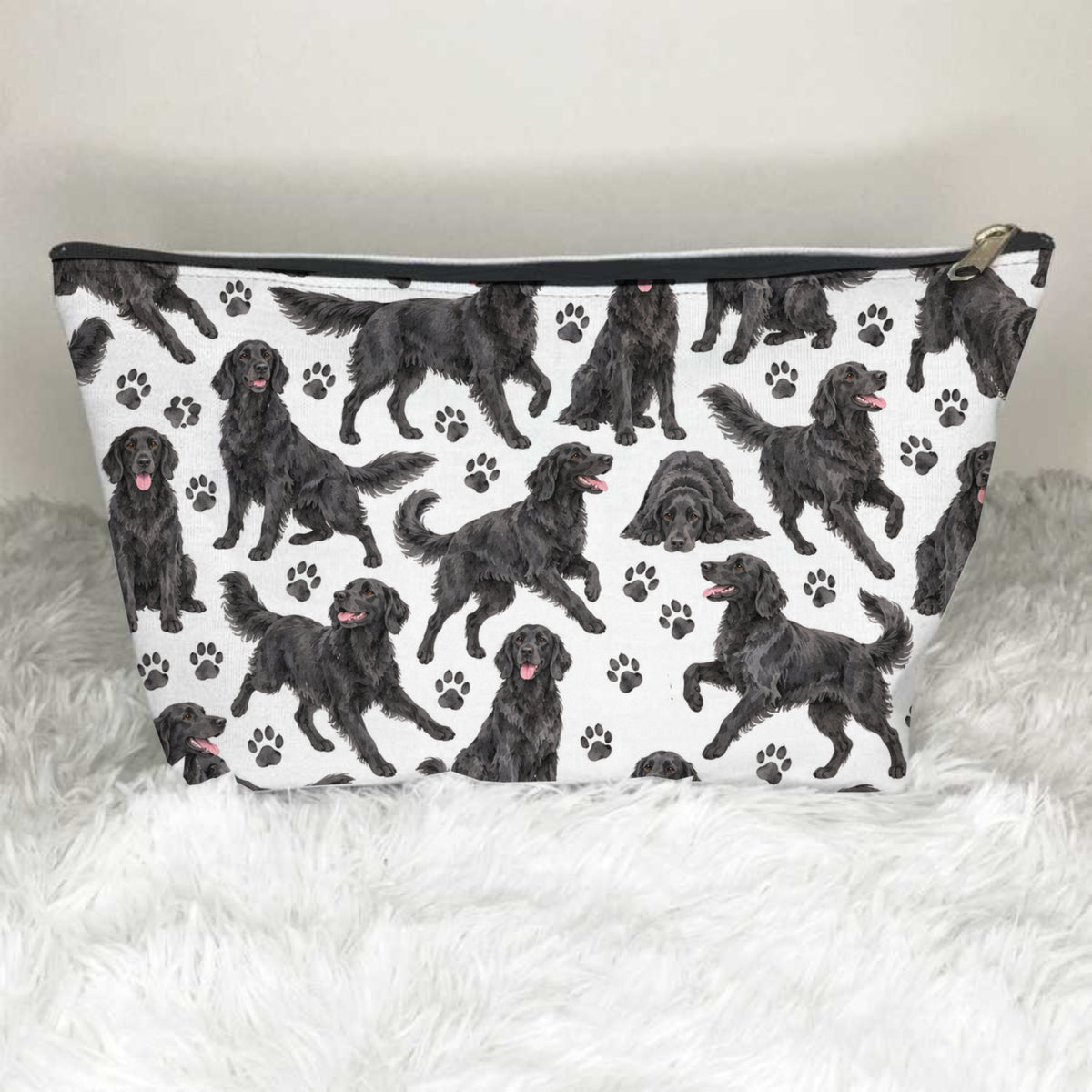Flat Coated Retrievers Toiletry Bag