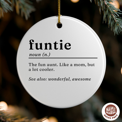 Funtie Auntie Ornament