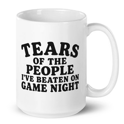 Tears Of The People I've Beaten On Game Night Mug