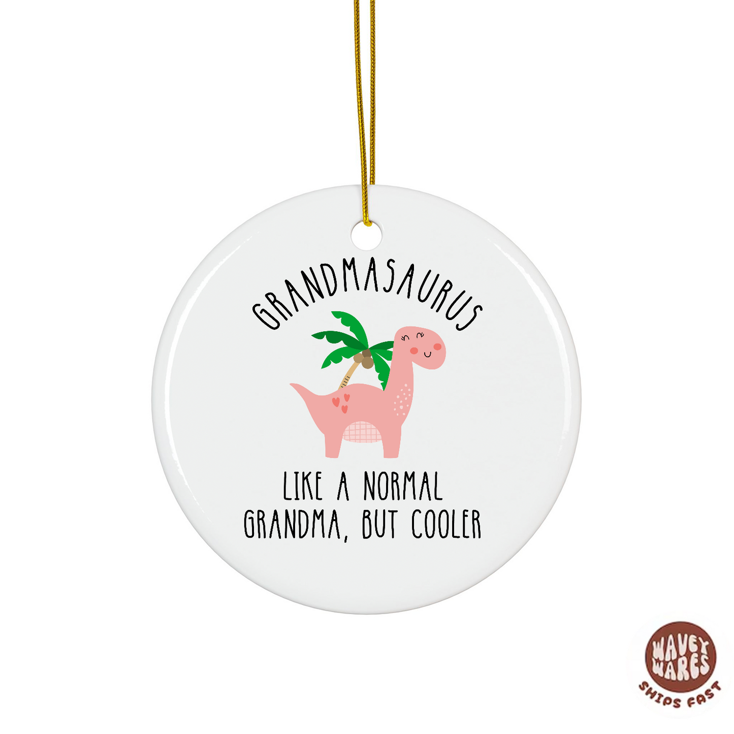 Grandmasaurus Ornament