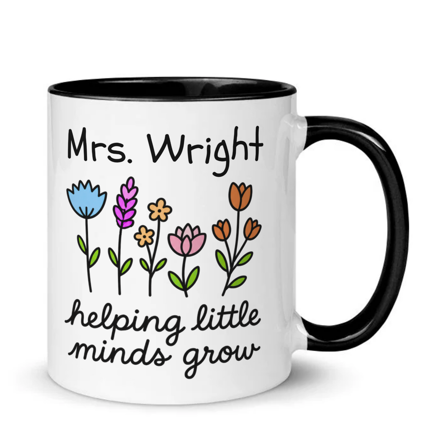 Personalised Teacher Helping Little Minds Grow Mug