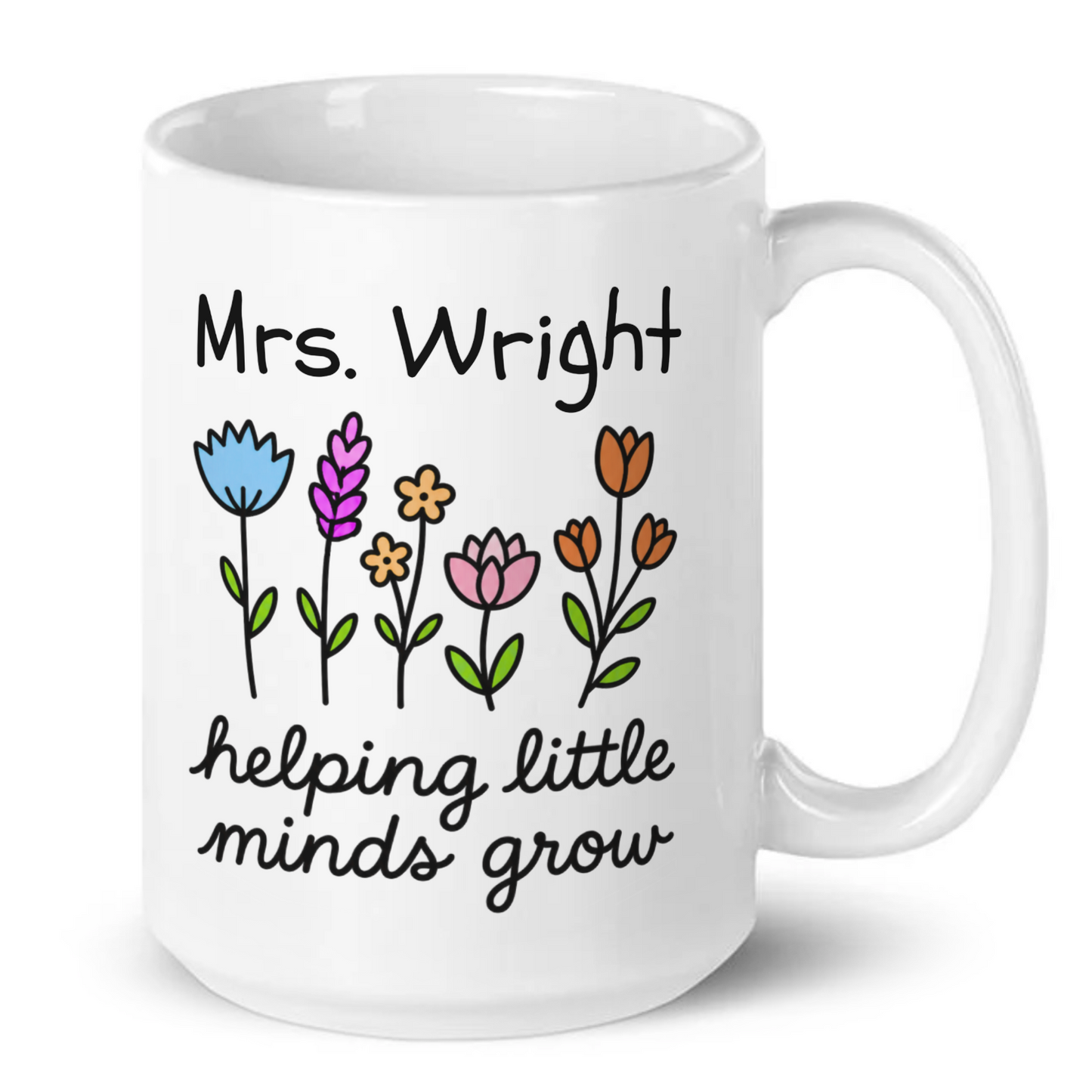 Personalised Teacher Helping Little Minds Grow Mug