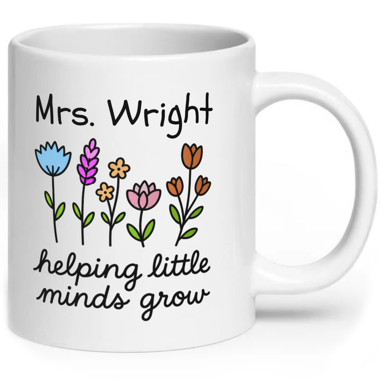 Personalised Teacher Helping Little Minds Grow Mug