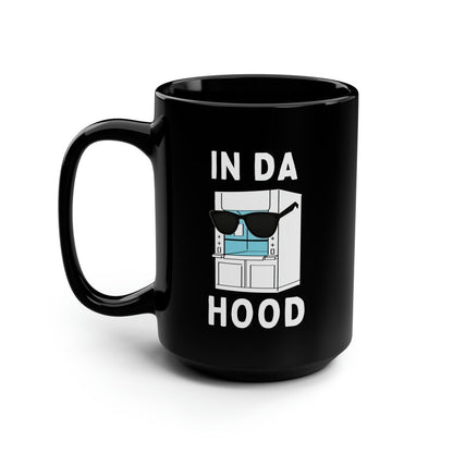 In Da Hood Funny Biochemistry Science STEM Fumehood Black Mug