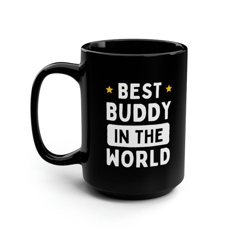 Best Buddy In The World Black Mug