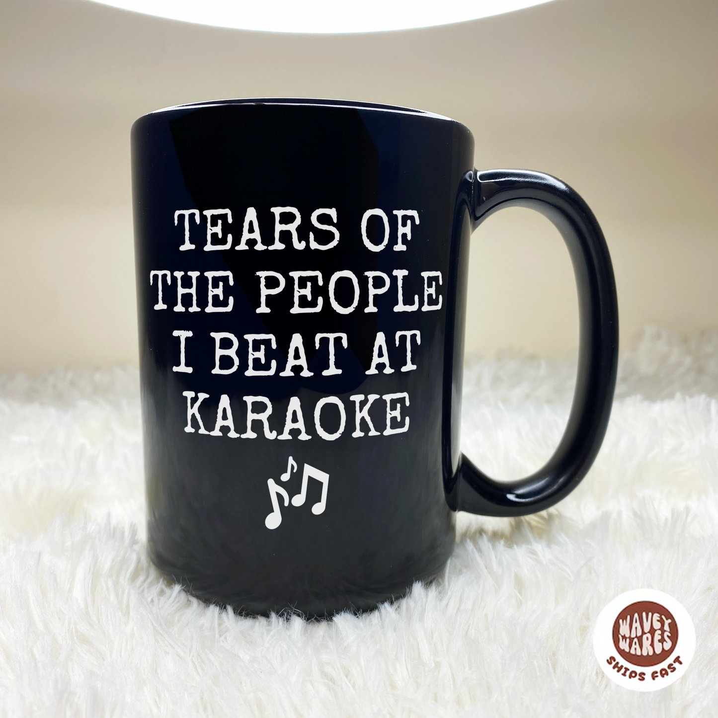 Tears of The People I Beat At Karaoke Funny Black Mug