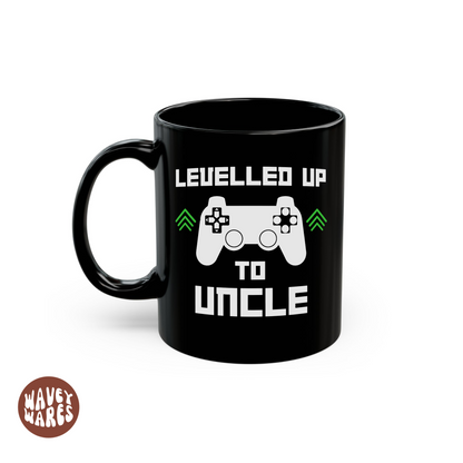Levelled Up To Uncle Black Mug
