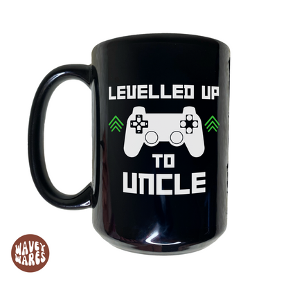 Levelled Up To Uncle Black Mug