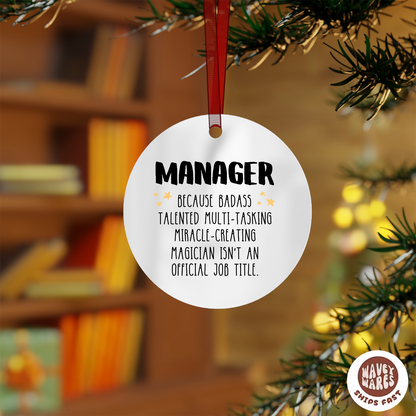 Manager Funny Ornament