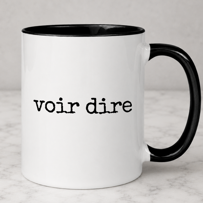 Voir Dire Funny Legal Mug