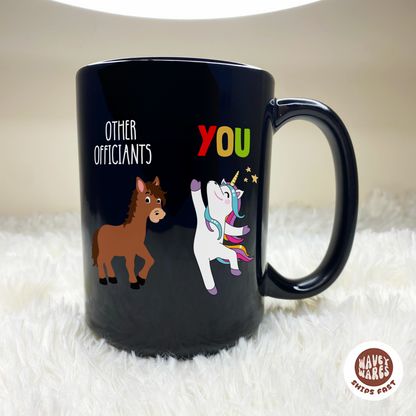 Other Officiants vs You Funny Wedding Officiant Black Mug