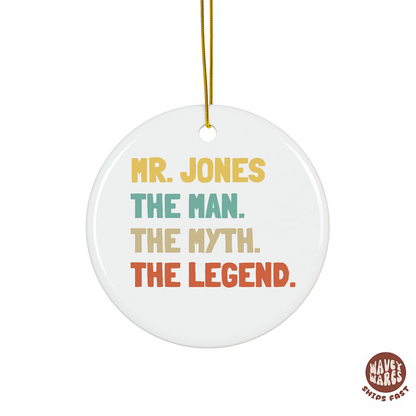 Personalized The Man The Myth The Legend Ornament