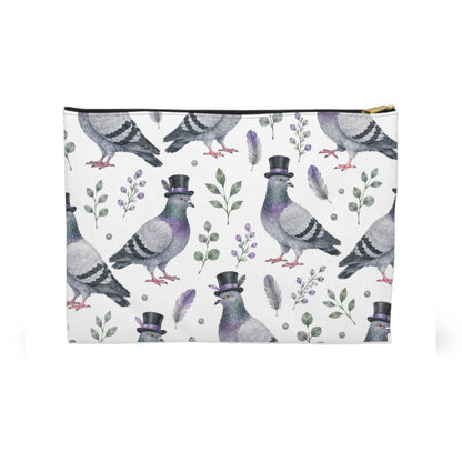 Pigeons Wearing Top Hat Toiletry Bag