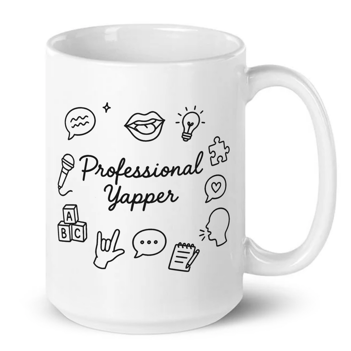 Professional Yapper Funny SLP Speech Therapist Mug