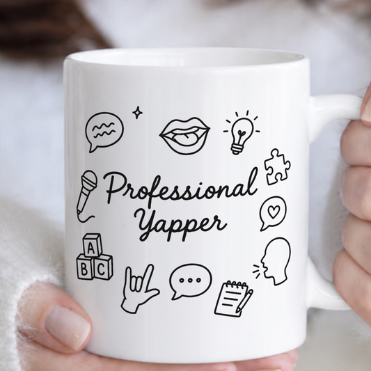 Professional Yapper Funny SLP Speech Therapist Mug
