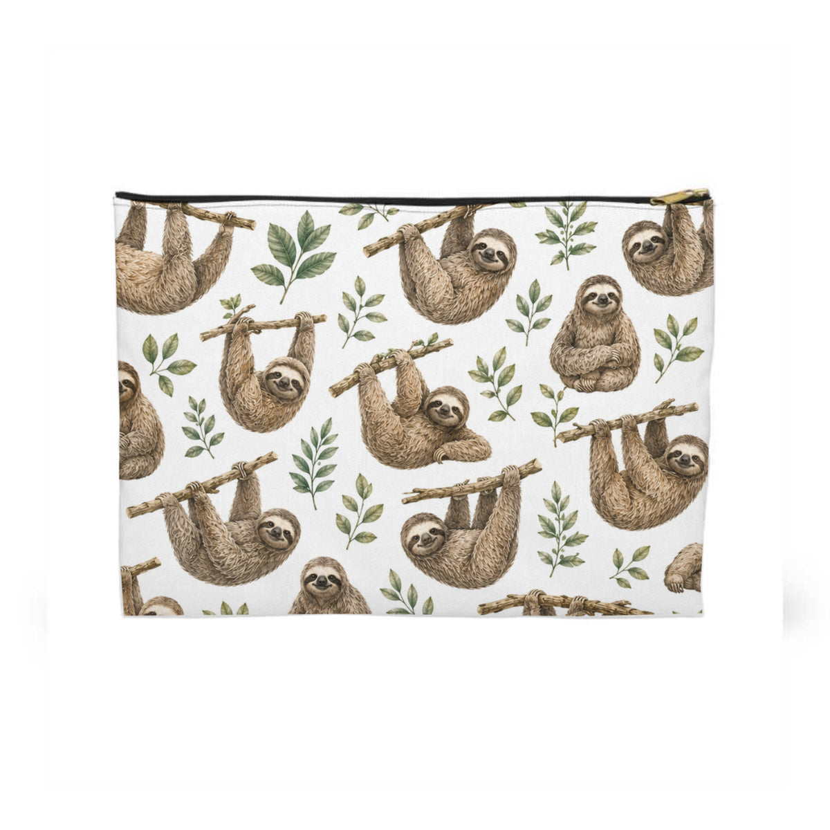Sloth Pattern Toiletry Bag